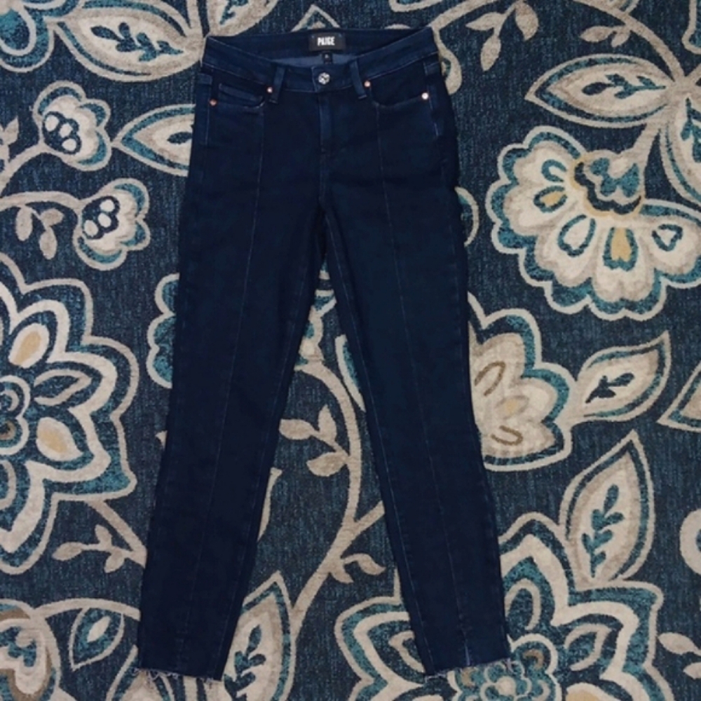 Paige denim Verdugo ankle dark wash skinny jeans sz 25